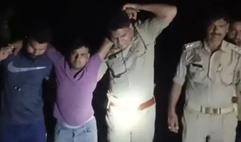 मुठभेड़ के बाद पुलिस ने दबोचे सात बदमाश, दो के पैर में लगी गोली