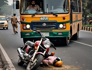 Badaun News : बदायूं में रोडवेज बस से टकराकर बाइक सवार दो युवकों की मौत, एक की हालत गंभीर