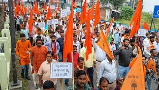 Bareilly News : विहिप ने निकाली आक्रोश रैली, मंदिरों पर सरकारी नियंत्रण हटाने की उठाई मांग