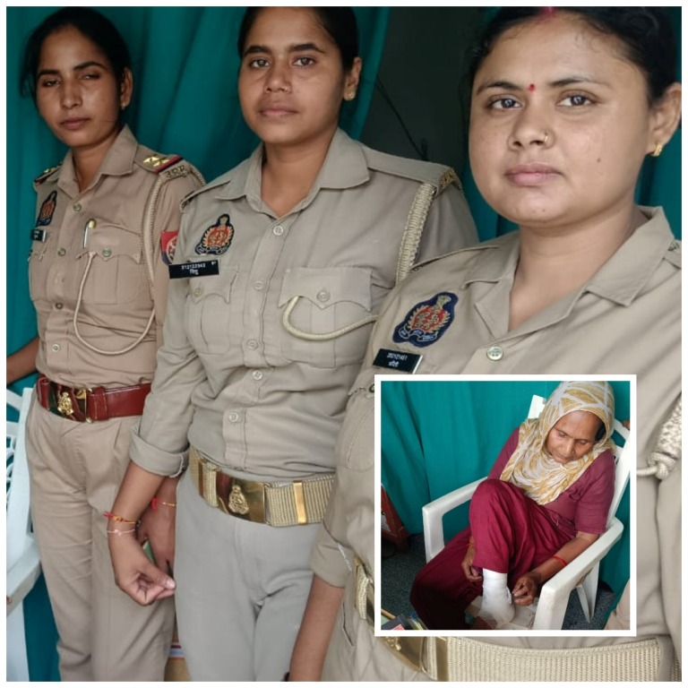 Bareilly News  मिशन शक्ति फेज-5 : मीरगंज में वृद्ध महिला को मिली चिकित्सा और आर्थिक सहायता, मानवता की अनूठी मिशाल 