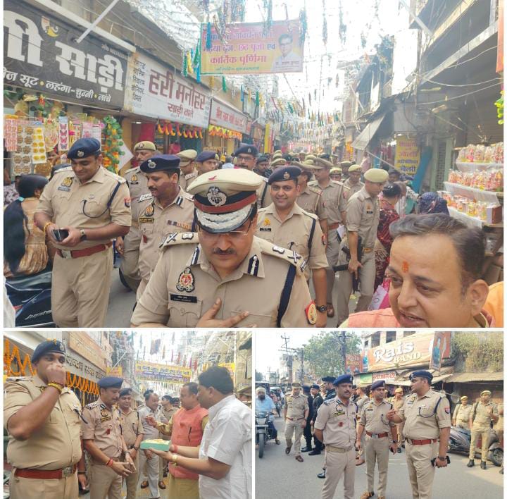 Bareilly News: दीपावली पर शांति व्यवस्था को लेकर पुलिस अलर्ट, सड़कों पर पैदल निकले अफसर 