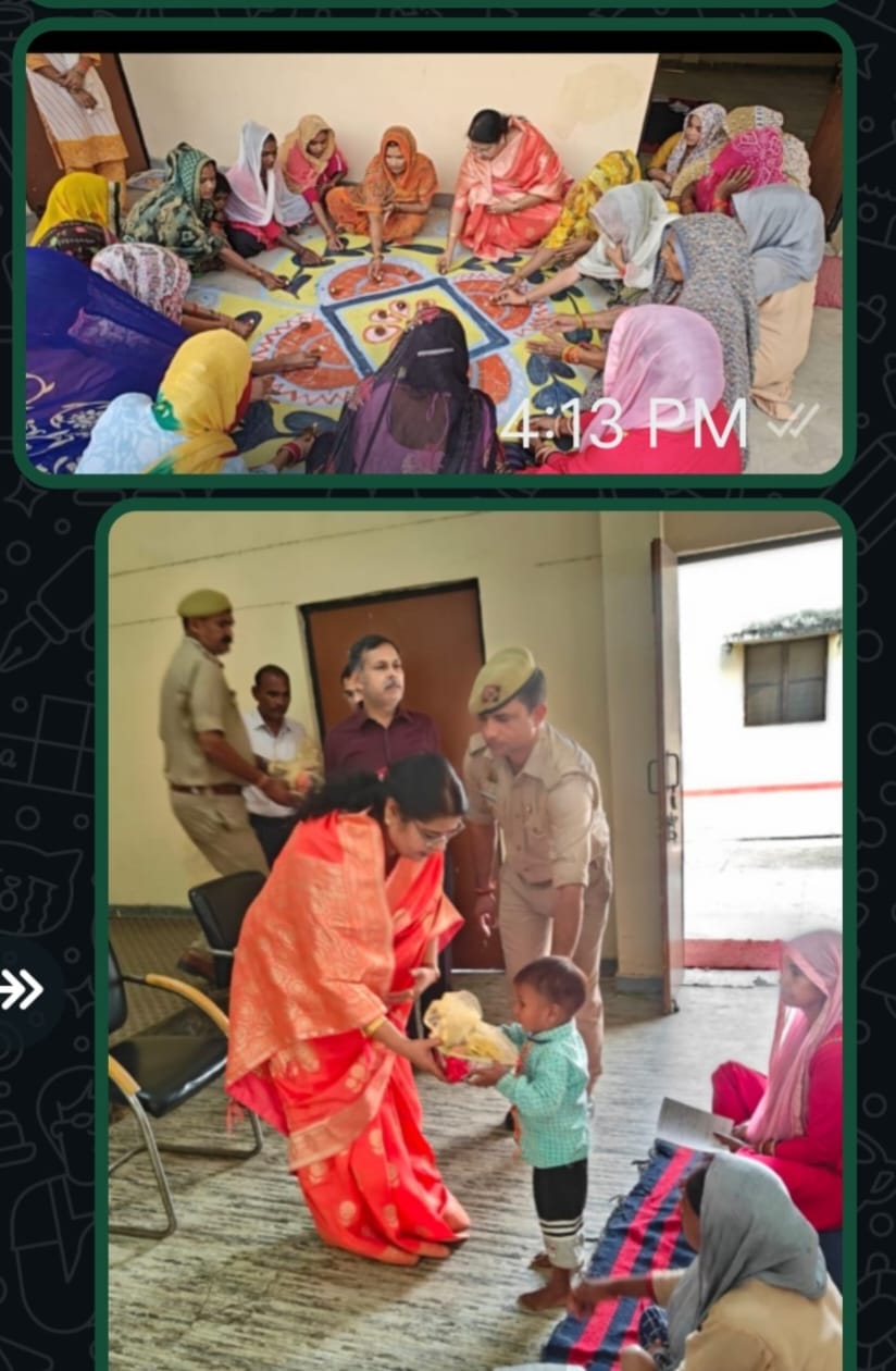 KASGANJ NEWS: महिला आयोग की सदस्य ने बंदियों संग मनाया दीपोत्सव, उपहार दिए