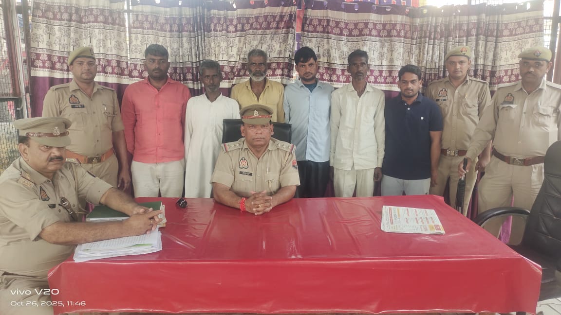 KASGANJ NEWS सोरों पुलिस ने छह वारंटी आरोपियों को किया गिरफ्तार — कोर्ट में पेश कर भेजा गया न्यायिक हिरासत में