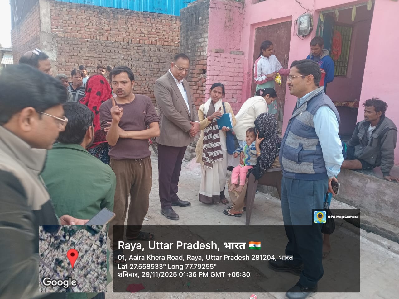 मथुरा में छूटे बच्चों को लगाया टीका, जागरूकता अभियान सफल