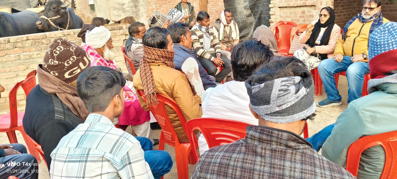 Badaun News :नदौलिया में कांग्रेस चौपाल, ग्रामीणों से सीधा संवाद