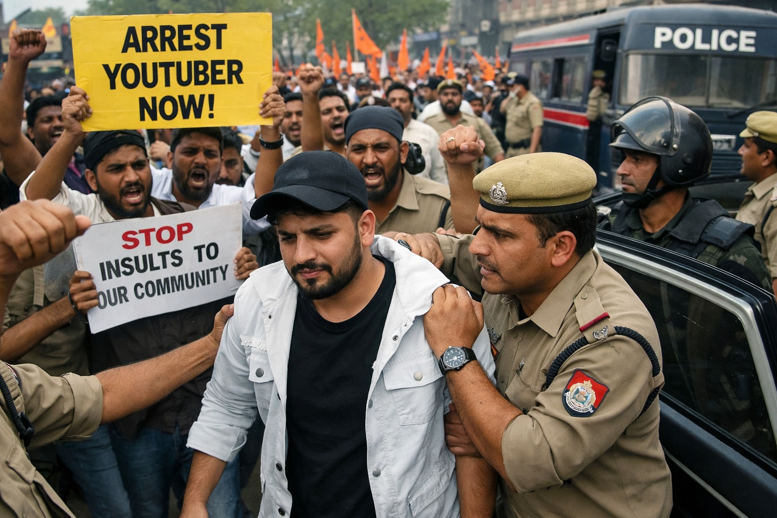 पीलीभीत में आपत्तिजनक वीडियो पर बवाल, यू-ट्यूबर गिरफ्तार