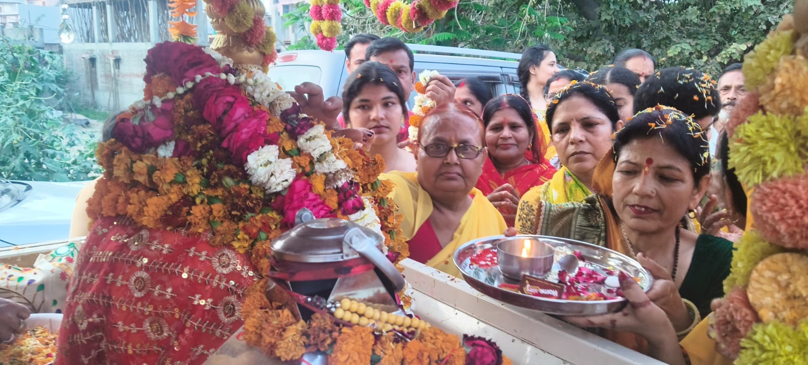 हरिद्वार से आई ज्योति कलश यात्रा का बरेली में भव्य स्वागत