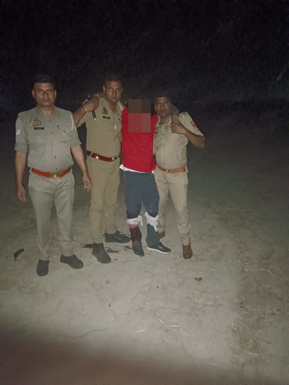 Badaun News : मुठभेड़ में दबोचा गया इनामी हत्यारोपी