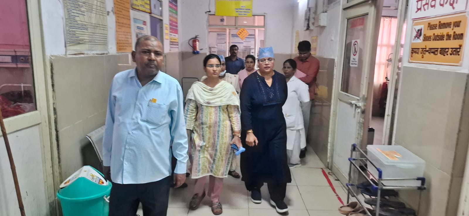 अस्पताल में जगह-जगह गंदगी देख सीडीओ नाराज, किचिन में मीनू के अनुसार नहीं मिला भोजन