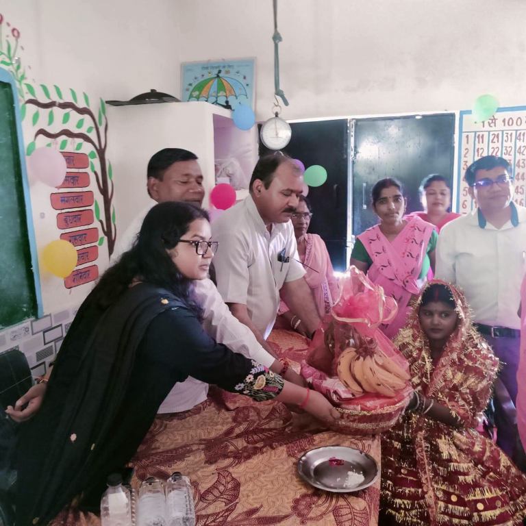 सेवा संकल्प अभियान में गोद भराई और अन्नप्राशन कार्यक्रम, महिलाओं व बच्चों को पोषण का संदेश